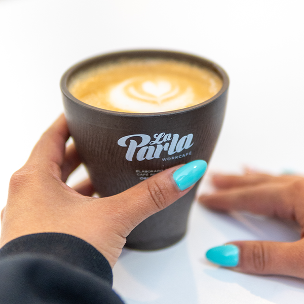 Vaso La Parla – Hecho con Residuos de Café + Café Gratis ☕🌱